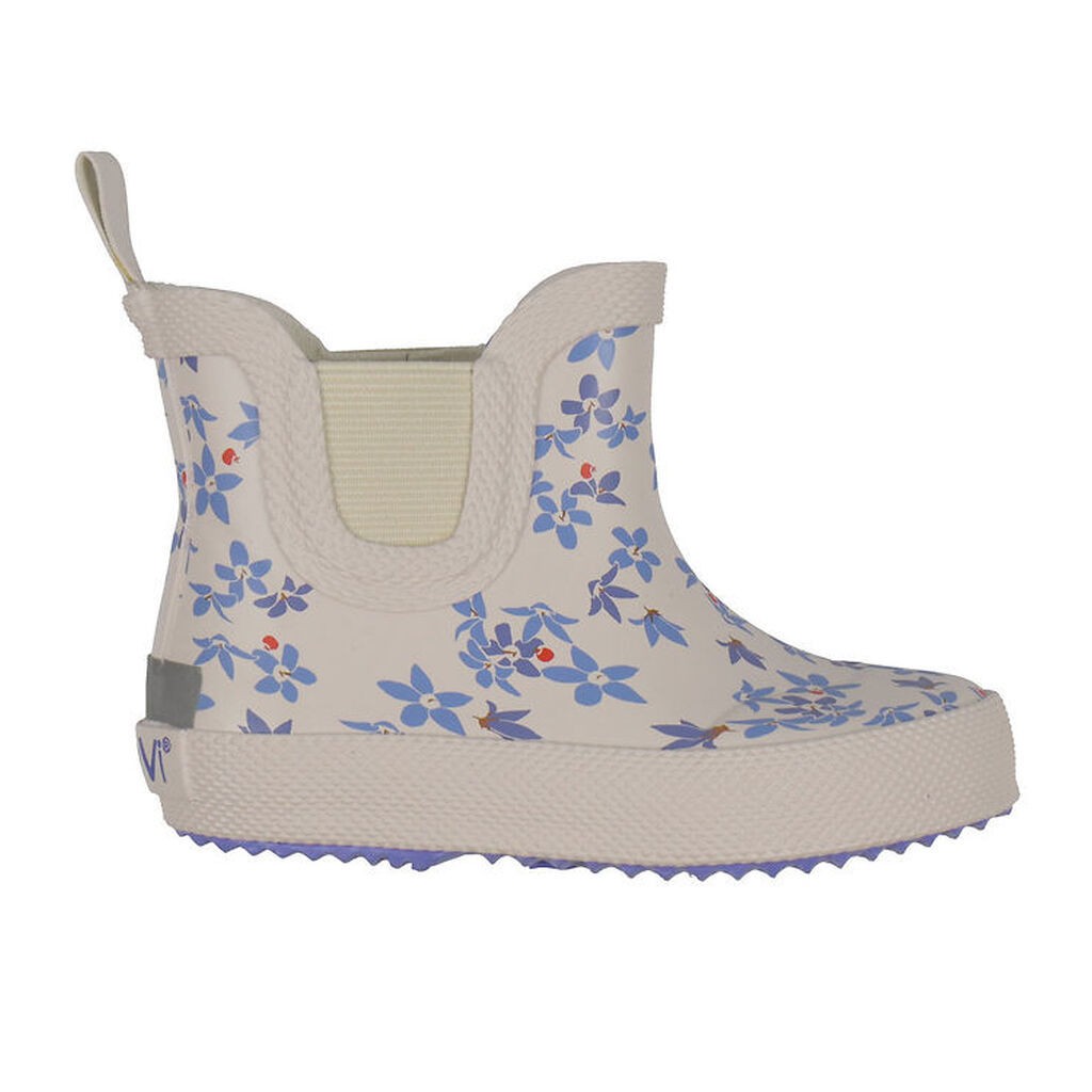 CeLaVi Gummistøvler - Korte - Blue Bell m. Blomster