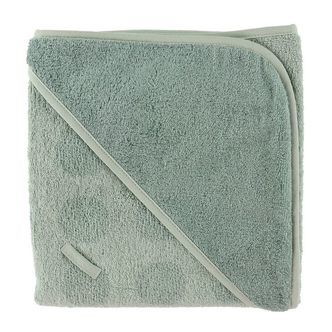 Leander Babyhåndklæde - Matty - 80x80 cm - Sage Green m. Prikker
