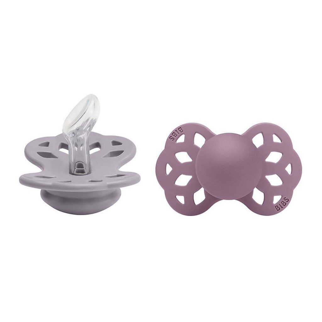 BIBS Infinity Sutter - 2-pak - Str. 1 - Anatomisk - Fossil Grey