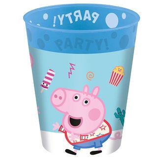 Decorata Party Plastik Kop - 250ml - Peppa Pig Messy Play