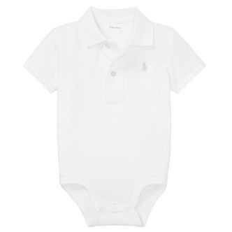 Polo Ralph Lauren Body kæ - Baby Classics - Hvid m. Lyseblå