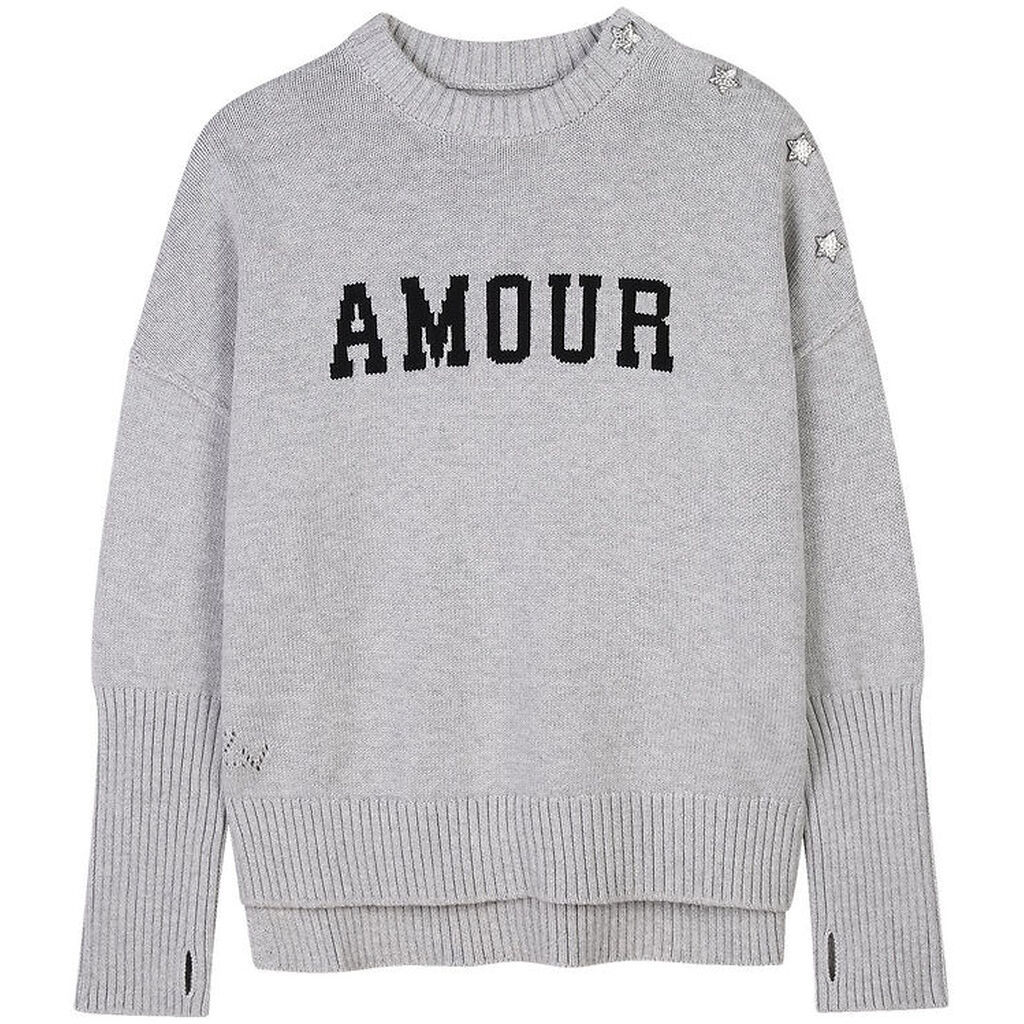 Zadig  Voltaire Bluse - Strik - Malta - Gråmeleret m. Sort