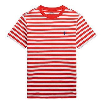 Polo Ralph Lauren T-shirt - Classics I - Rød/Hvidstribet