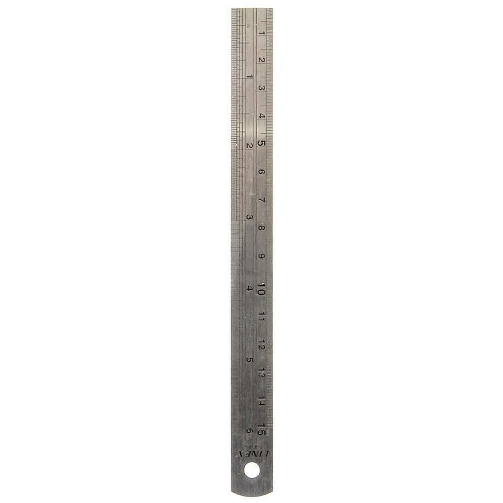 Linex Lineal - 15 cm - Stål