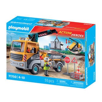 Playmobil Action Heroes - Kranbil - 71750 - 55 Dele