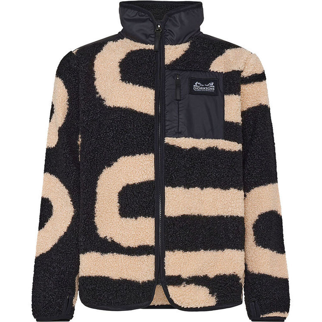 Didriksons Fleecejakke - Teddy - Exa - Path L Black