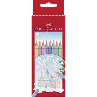Faber-Castell Farveblyanter - Slot - 10 stk - Pastel