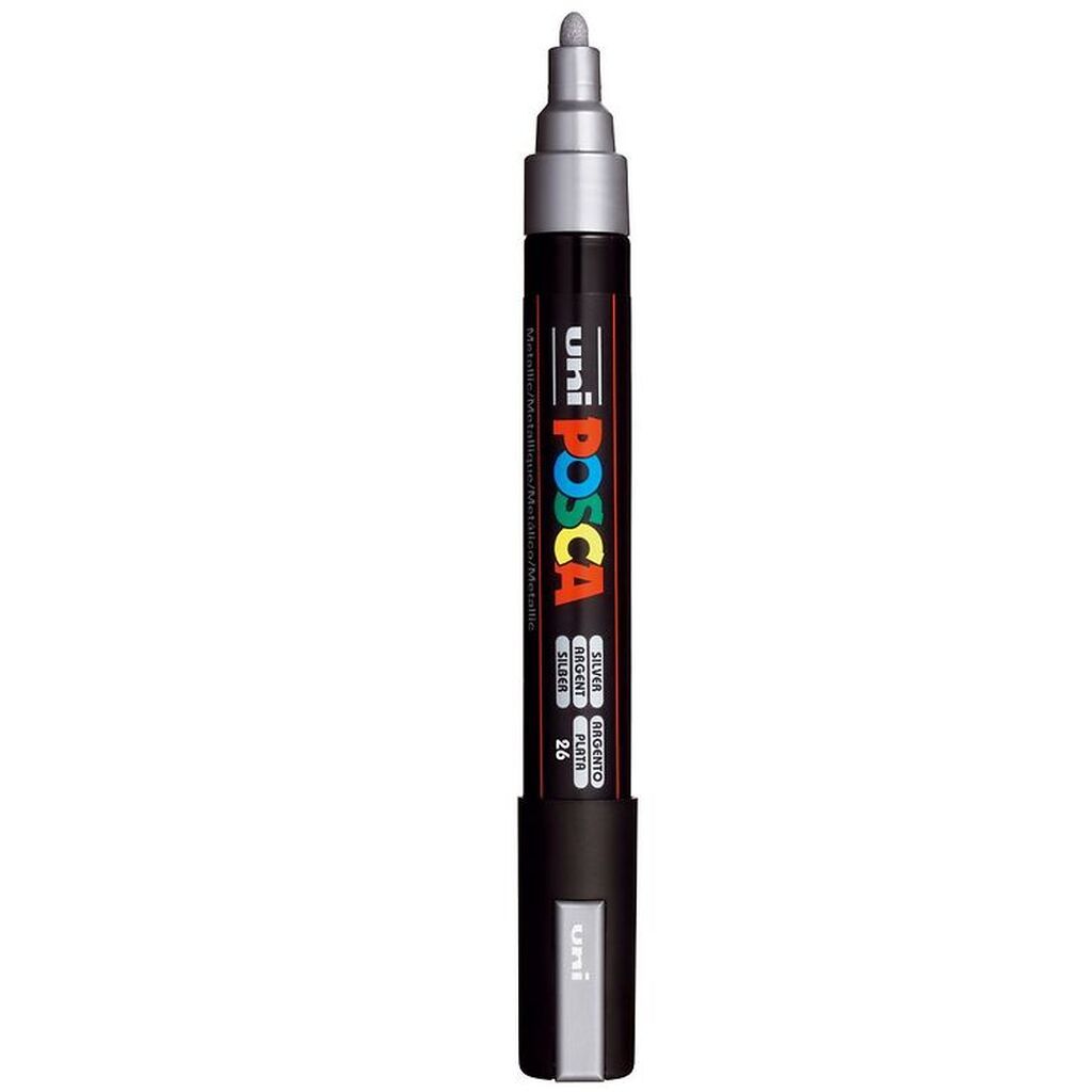 Posca Tusch - PC-5M - Metallisk Sølv
