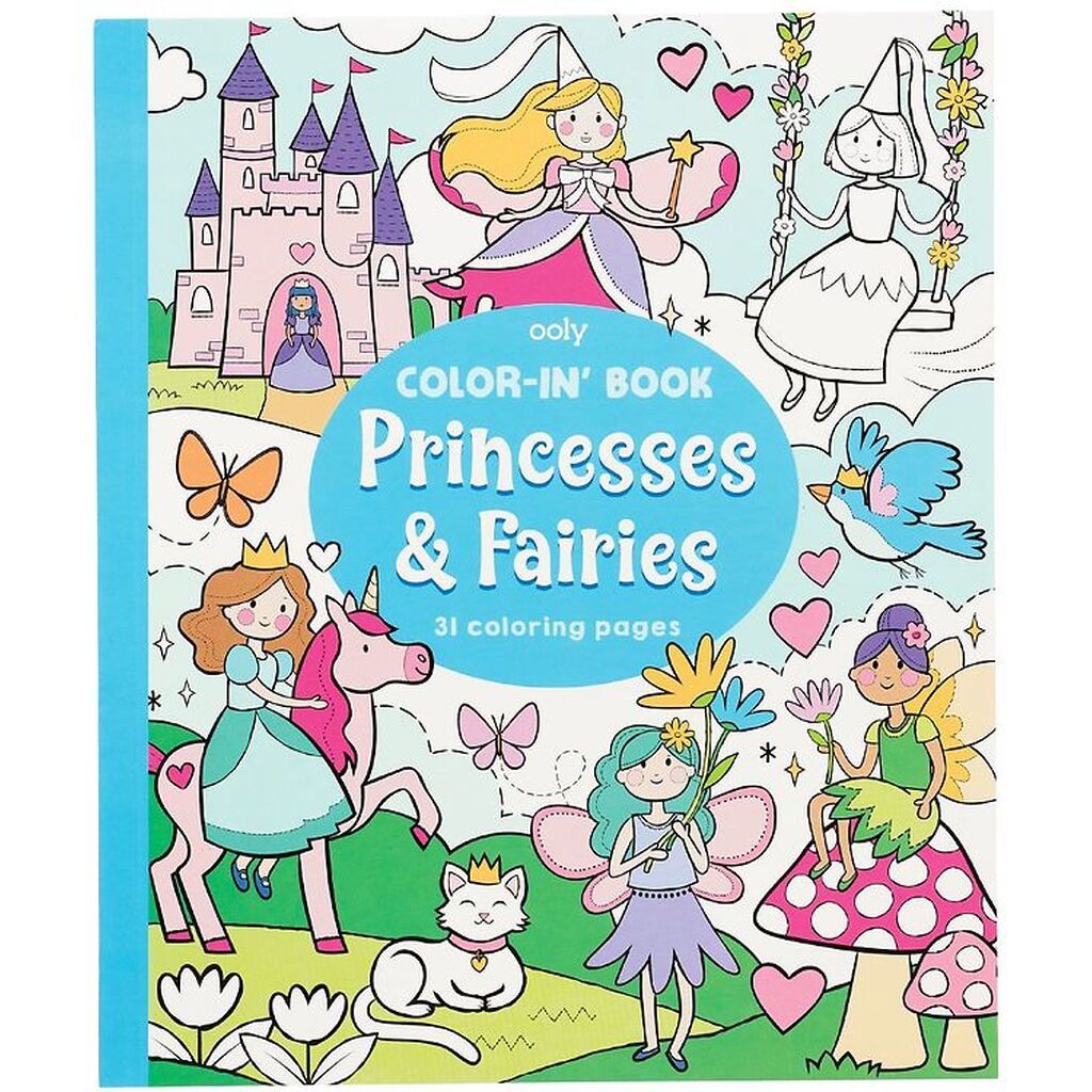 Ooly Malebog - 31 sider - Princesses  Fairies