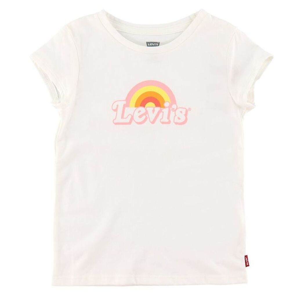 Levis Kids T-shirt - Rainbow Graphic - Hvid