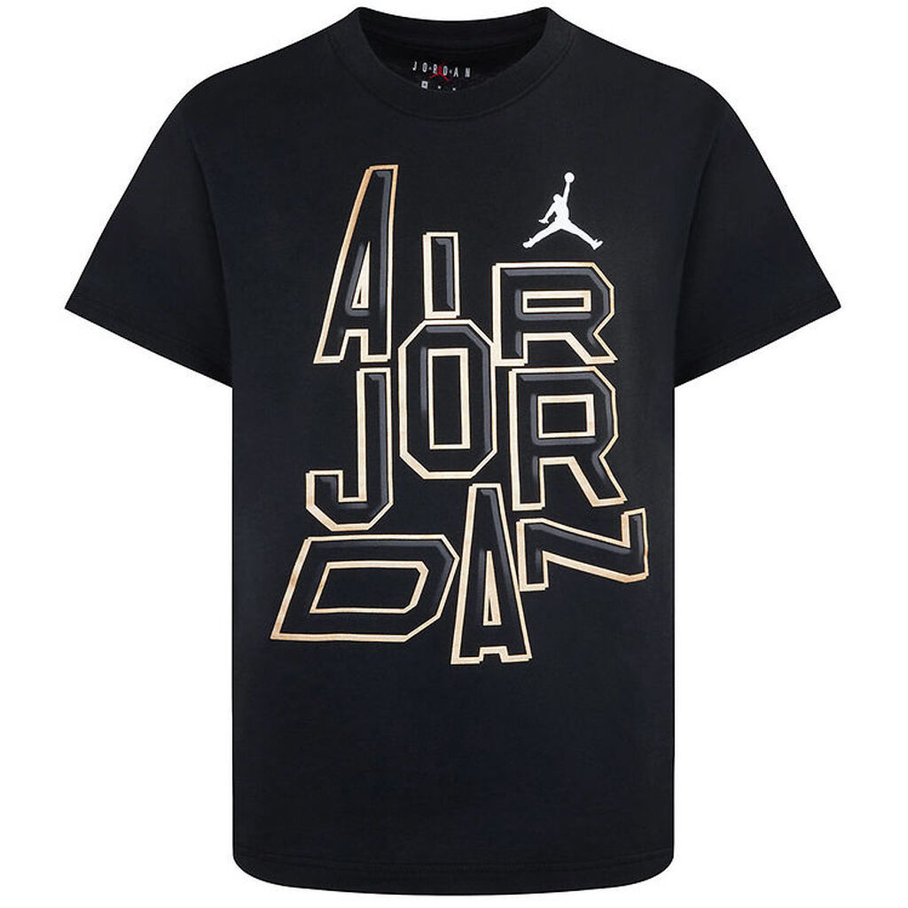 Jordan T-shirt - Sort m. Koksgrå/Guld