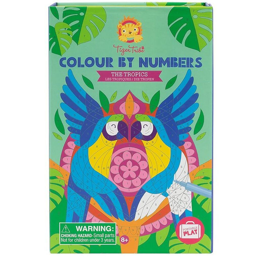 Tiger Tribe Farvesæt - Colour By Numbers - The Tropics