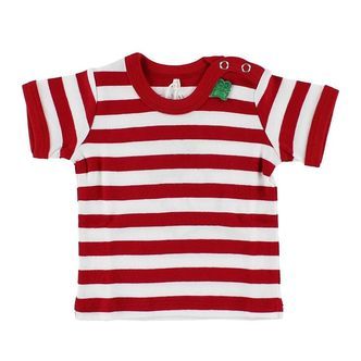 Freds World T-shirt - Rød/Hvidstribet
