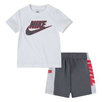 Nike Shortssæt - T-shirt/Shorts - Amplify - Smoke Grey