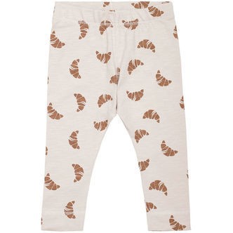 Monsieur Mini Leggings - Off White m. Croissant