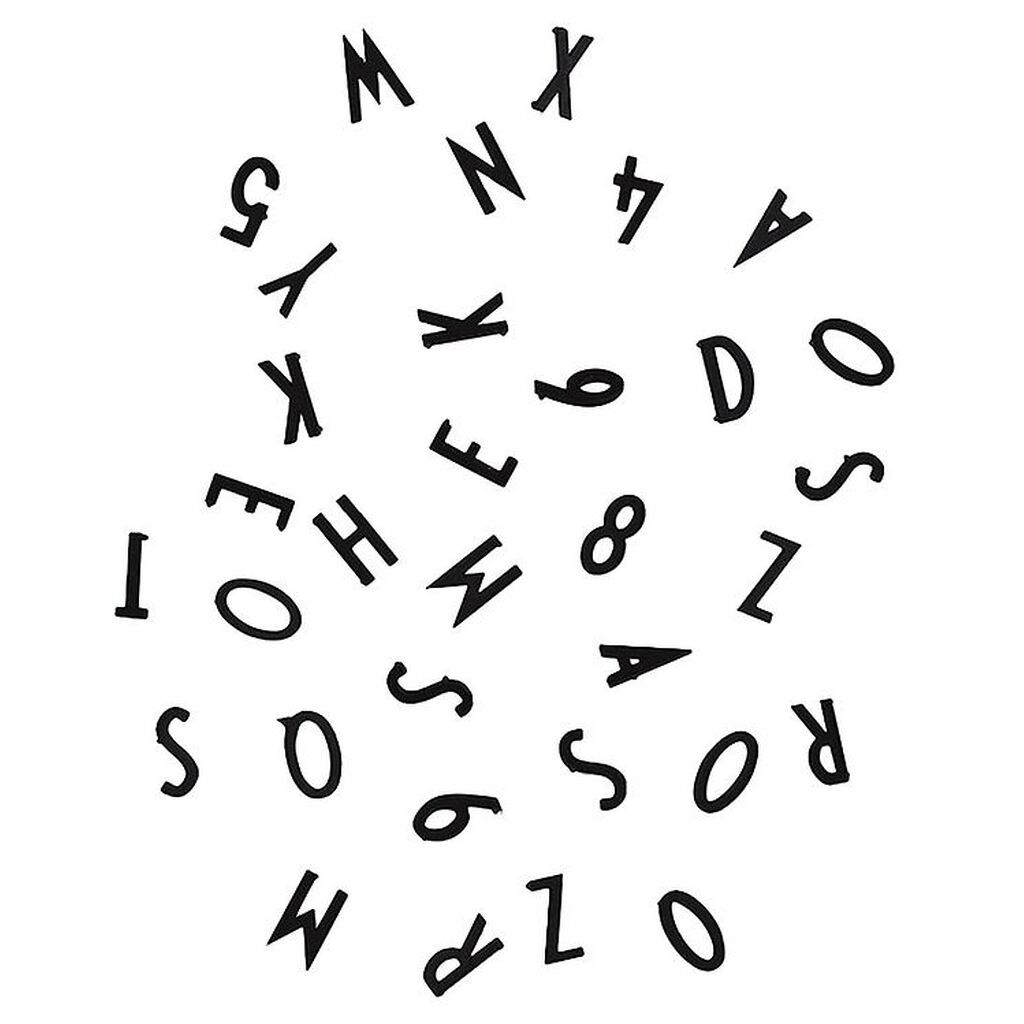 Design Letters Bogstaver - Sort
