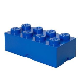 Lego Storage Opbevaringsboks - 8 Knopper - 50x25x18 - Blå