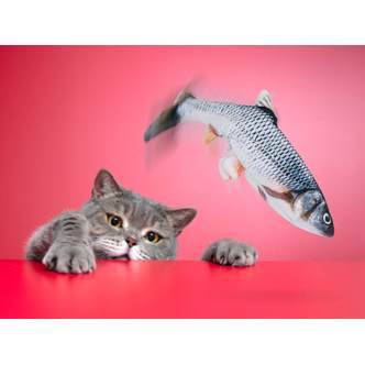 Sprællende Fisk Kattelegetøj - Spralla