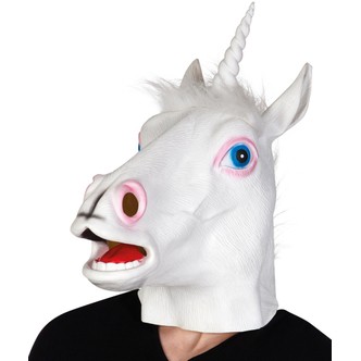 Enhjørning-hoved maske