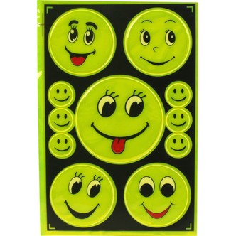 Refleks-stickers, smiley