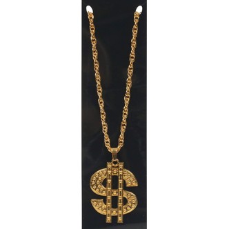 Dollar-tegn halskæde guld