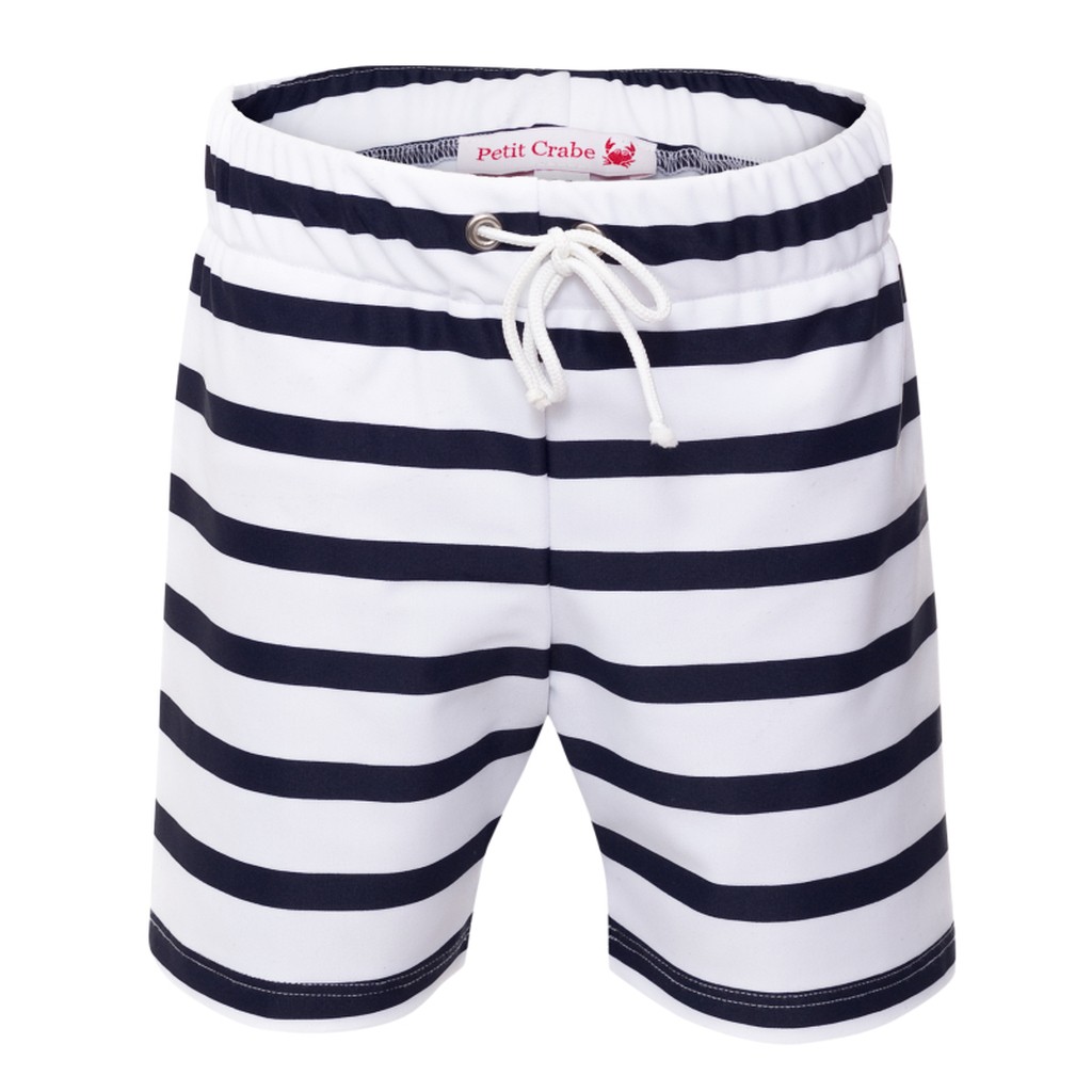 Petit Crabe Alex korte UV shorts - whiteblue