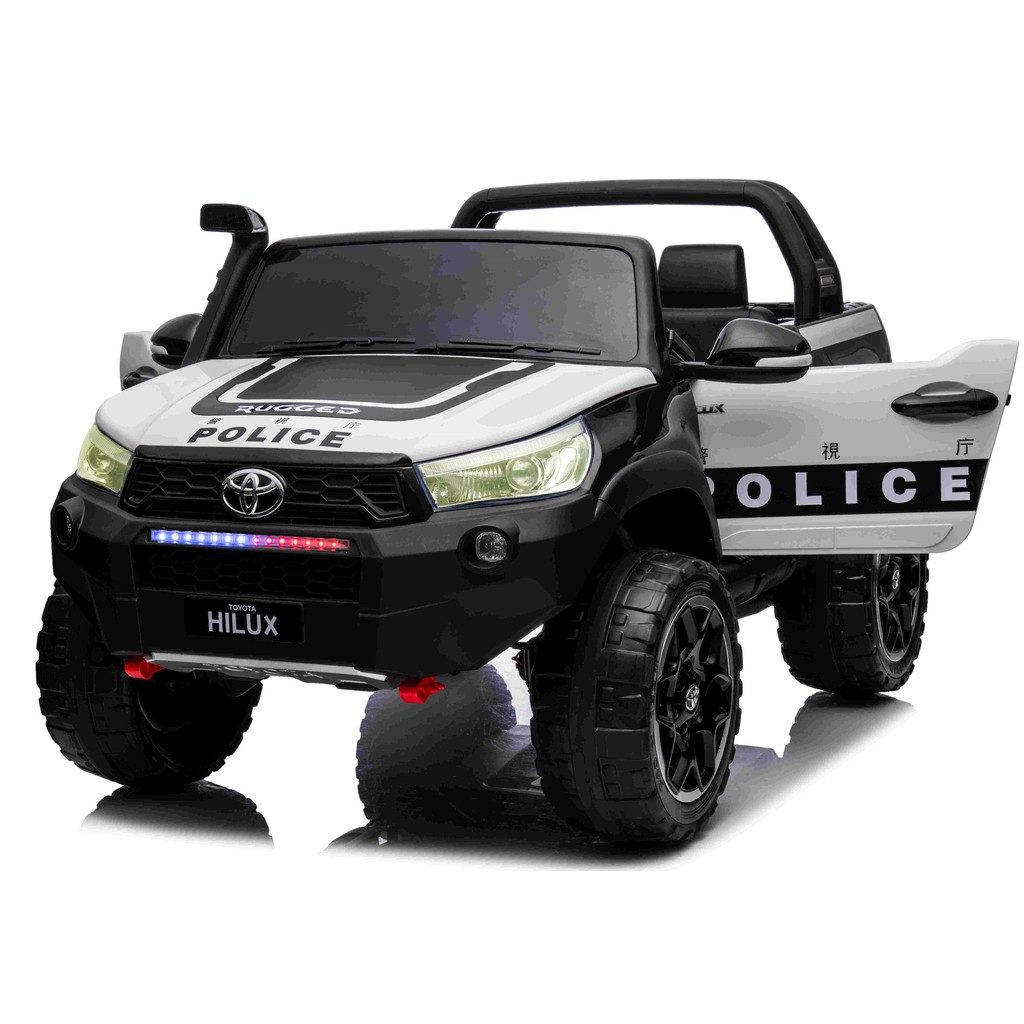 Toyota Hilux 24v Politi ELBil m2x24V 240W motor + Lædersæde + Gummihjul