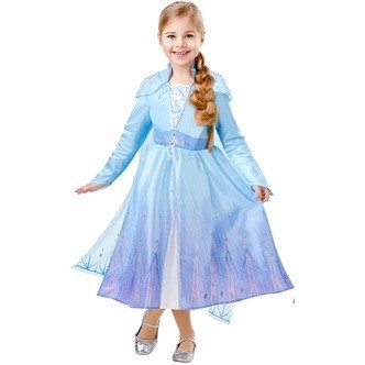 Disney Frost 2 ELSA Deluxe Kjole Udklædningstøj (9-10 år)(Str. 1409-10)