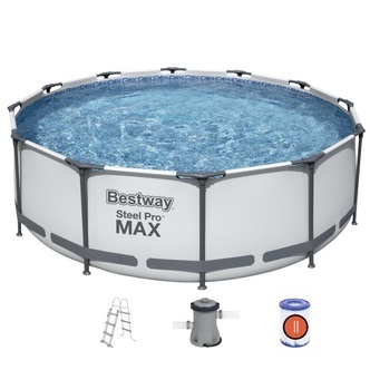 Bestway Steel Pro MAX Frame Pool 366 x 100cm mfilter pumpe, stige