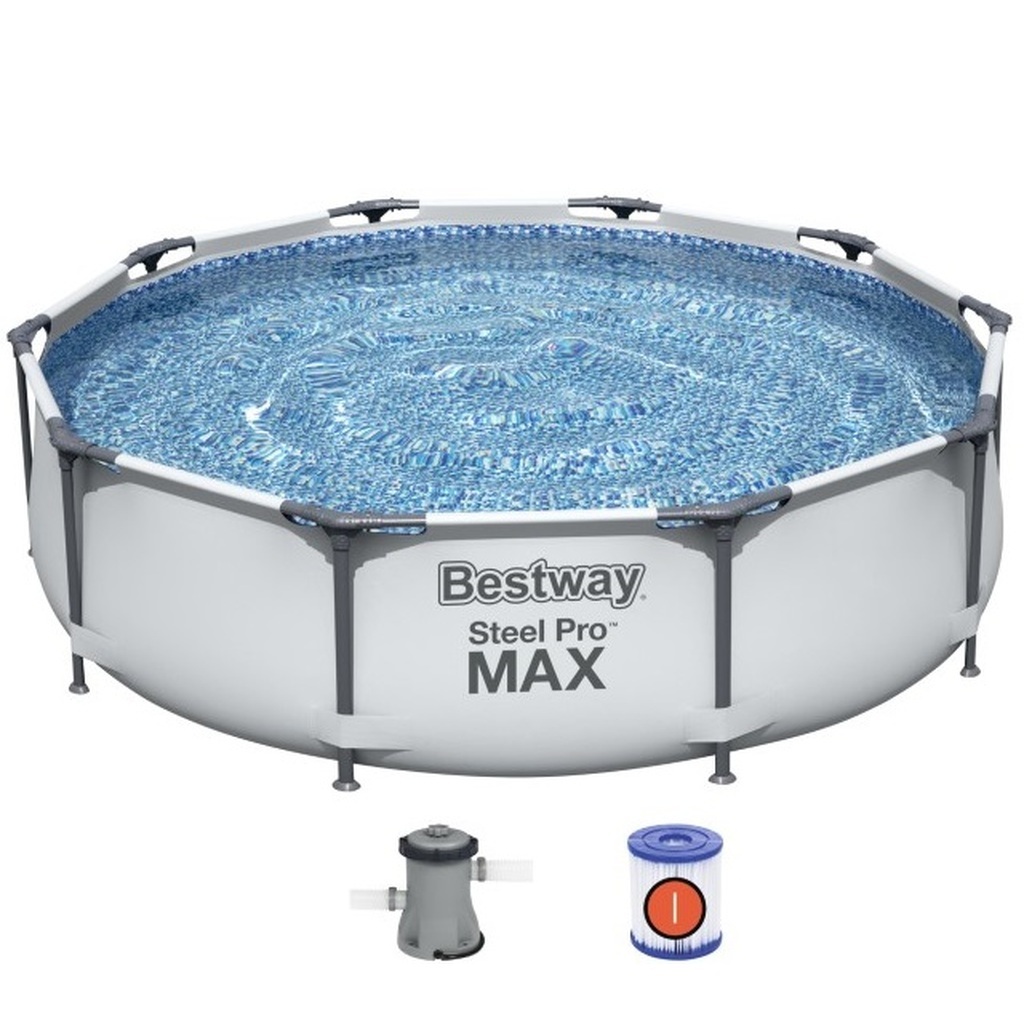 Bestway Steel Pro MAX Frame Pool 305 x 76cm mfilter pumpe