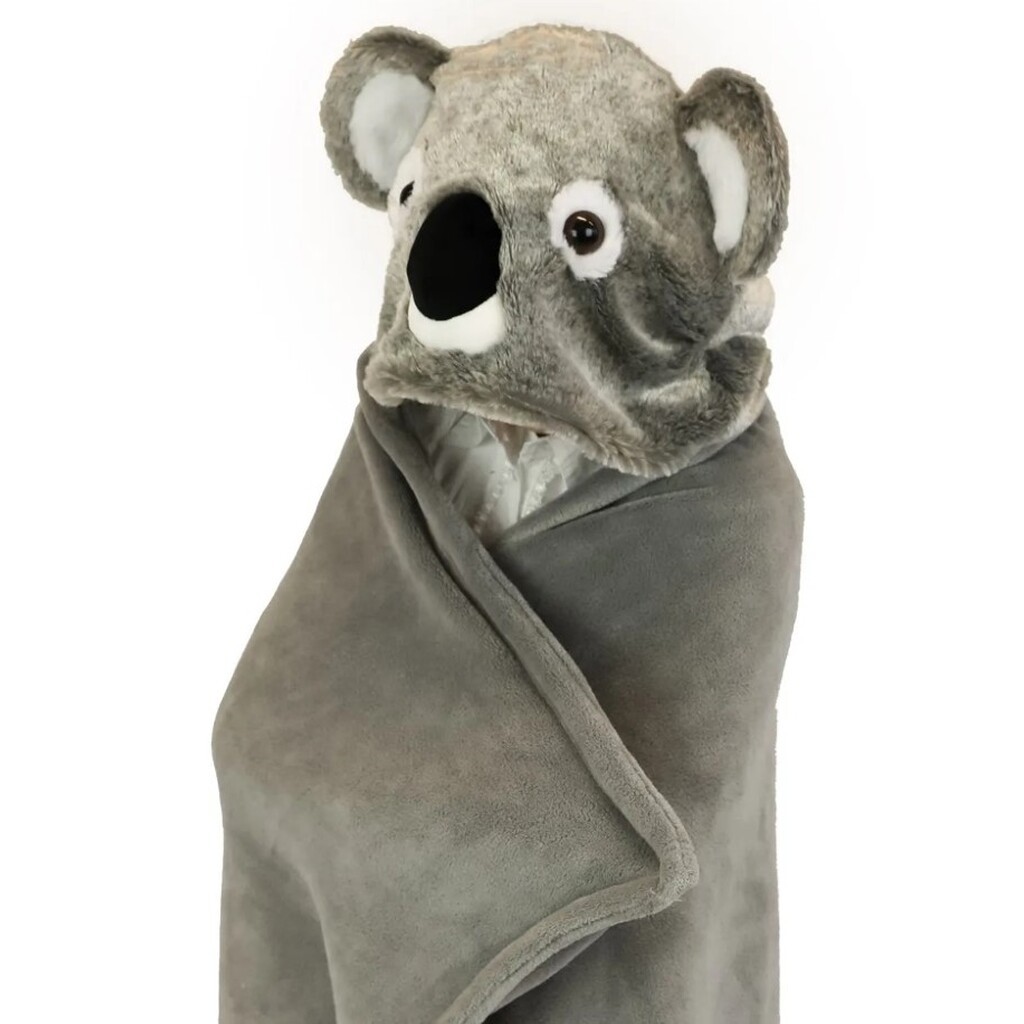 Noxxiez dyre tæppe med hætte - Koala