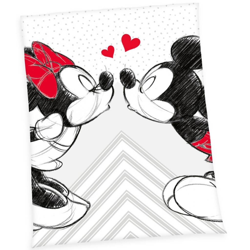 Mickey  Minnie Fleece tæppe - 150 x 200 cm