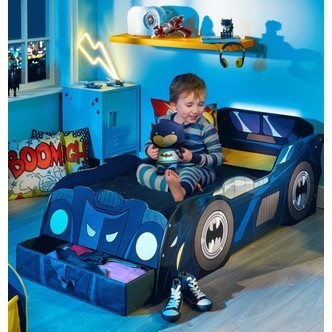 Batman Batmobile mLys Junior børneseng (140cm)