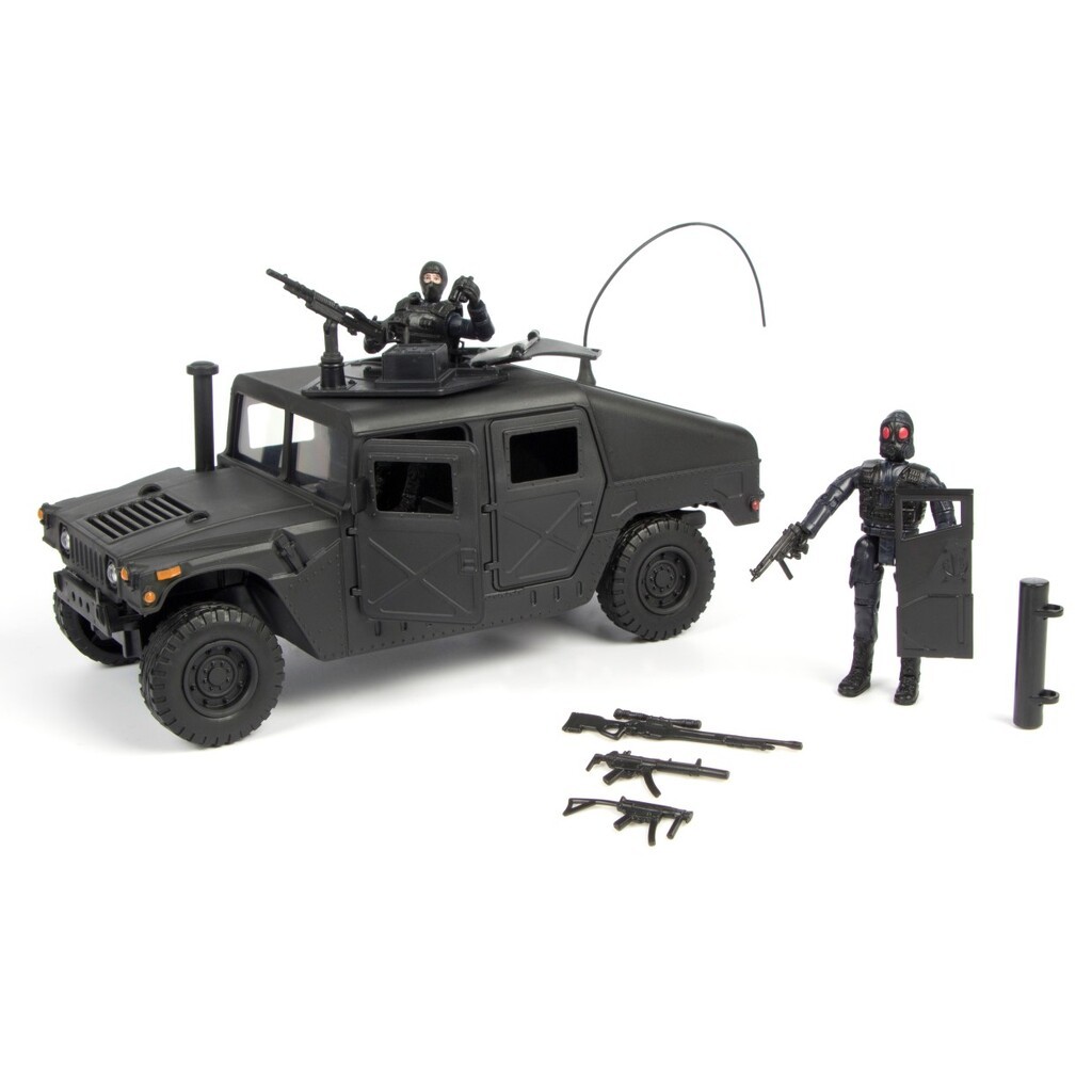 S.W.A.T. Humvee inkl. tilbehør og 2 figurer 1:18