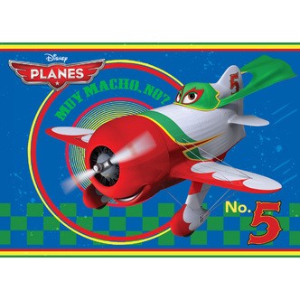 Disney Planes / Flyvemaskiner Number 5 tæppe 133x95