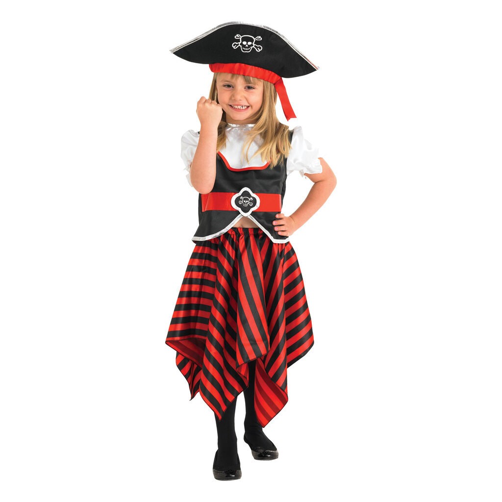 Pirat Pige Udklædning til børn(Str. 116/M)