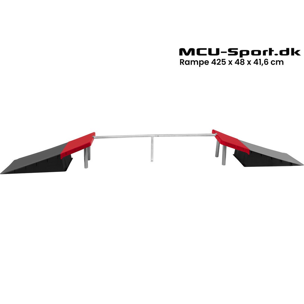 MCU-Sport Skate Rampe + Grind Rail sæt 425 x 48 x 41,6 cm