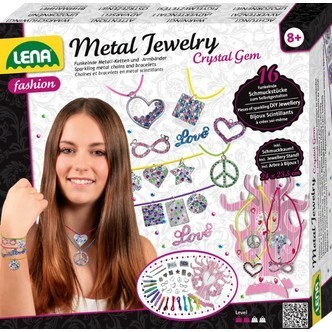 Lena Metal smykker Krystal - gør det selv til børn