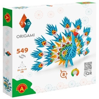 Origami 3D - Påfugl