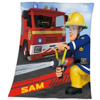 Brandman Sam Fleece tæppe - 130 x 160 cm