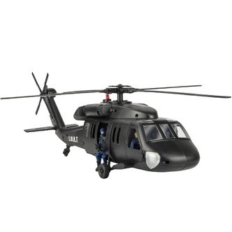 S.W.A.T. Black Hawk helikopter inkl. 2 actionfigurer 1:18