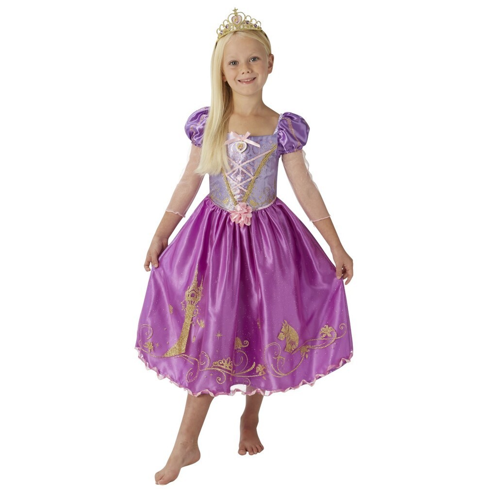 Disney Prinsesse Rapunzel Deluxe Kjole Udklædningstøj (3-9 år)