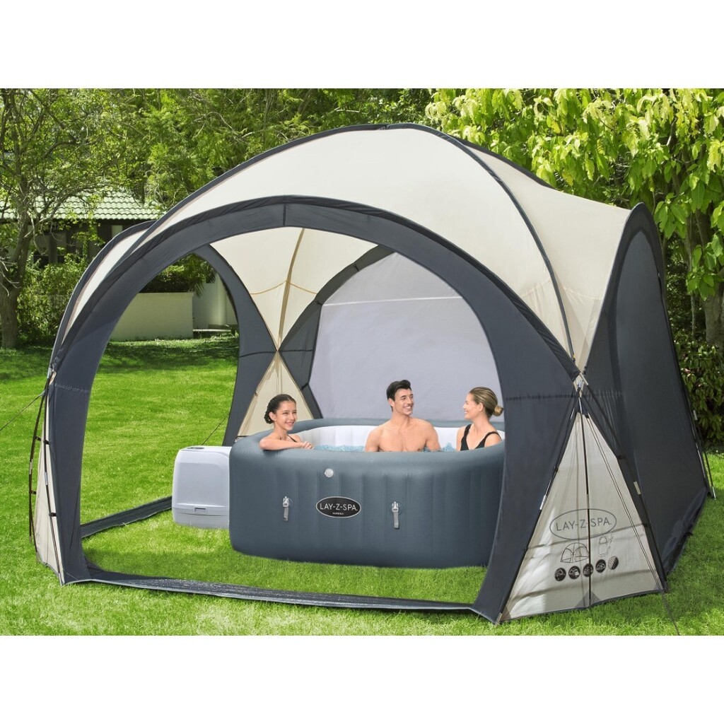 LAY-Z-Spa Telt til Spa og badebassiner 3.90m x 3.90m x 2.55m Dome