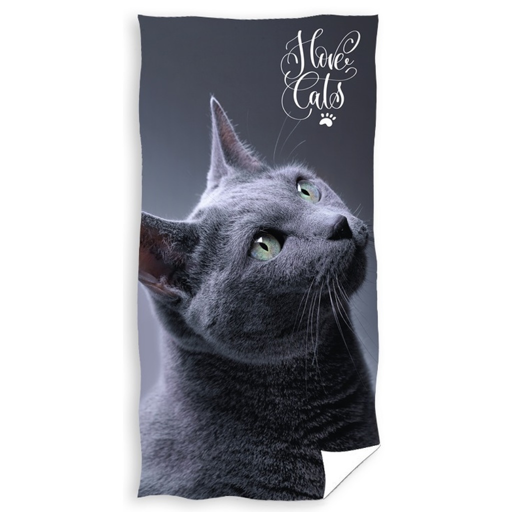 Katte Love Cats Badehåndklæde - 100 procent bomuld