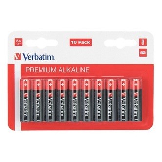 Verbatim 10 stk AA batterier