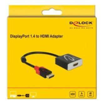 Delock Active Displayport 1.4 To Hdmi Adapter 4k 60 Hz (hdr)
