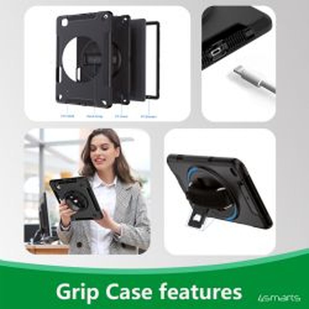 4smarts Rugged Case Grip, Ipad Air 11(12)10.9(45), Pro 11(1-4)