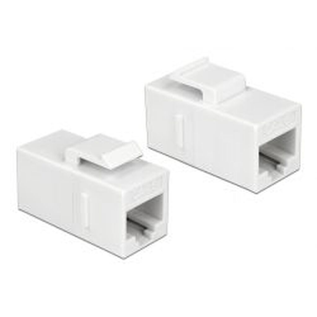Delock Keystone Module Rj45 Jack gt; Rj45 Jack Cat.6 Utp White