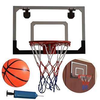 Basketballkurv på plade - Mini - med bold og pumpe