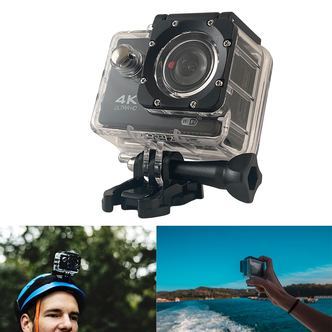 Action Kamera 4K mvandtæt etui 30 meter - 16.0 mega Pixels